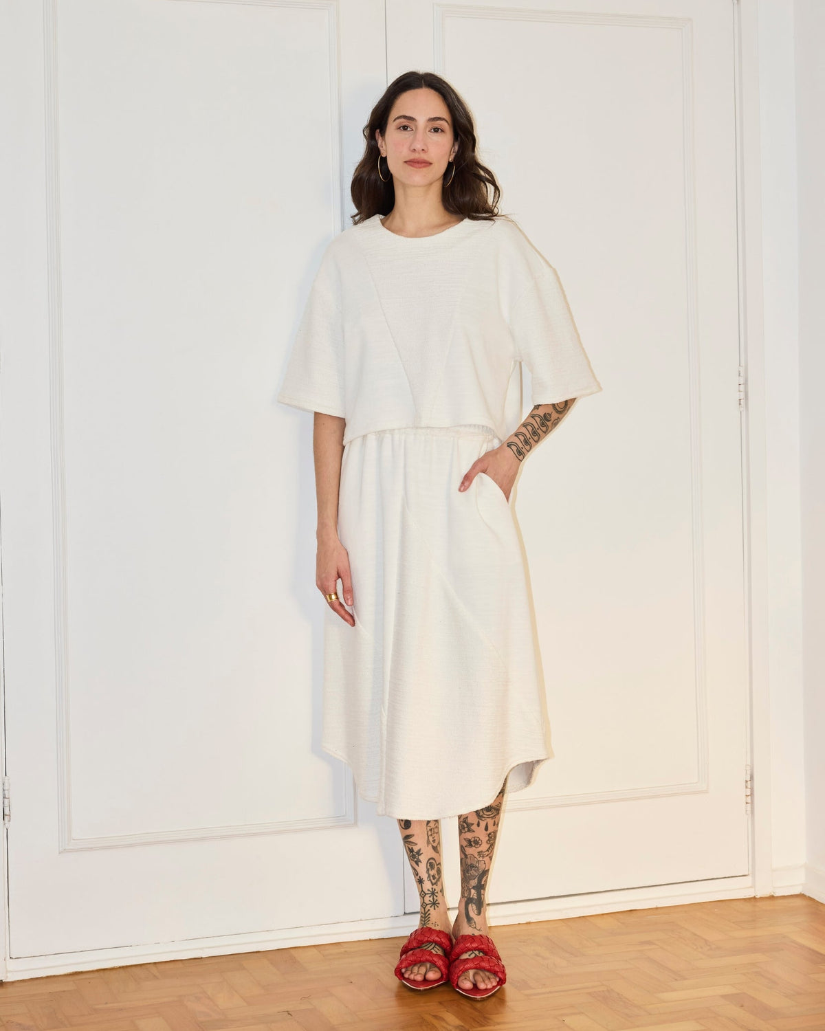 Saia Triângulo Off White