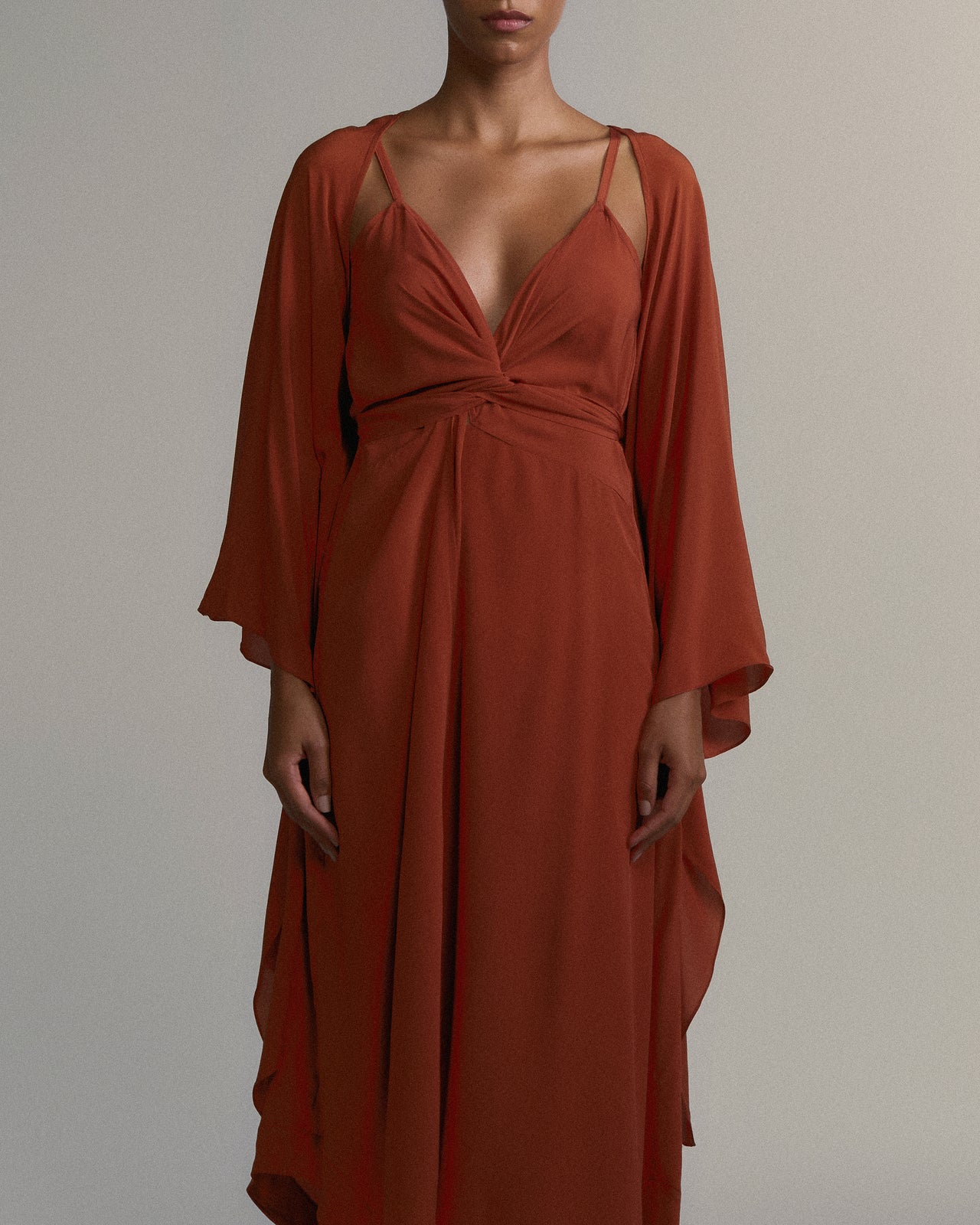 Casulo Mangas Seda Canela