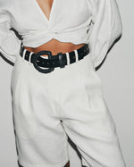 Cinto Macrame Punk Preto