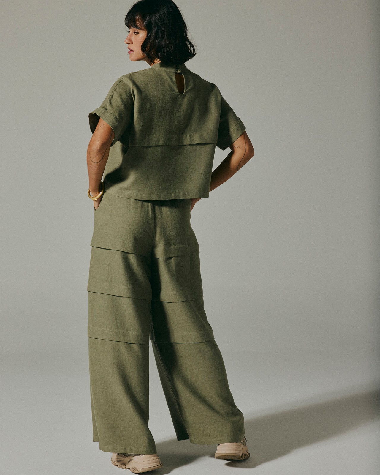 Calça Ritmo Linho Verde