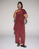 Blusa Lua De Seda Vinho