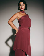 Blusa Lua De Seda Vinho