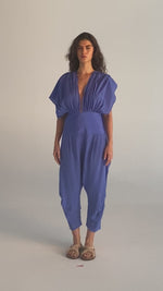 Macacão Kali Seda Azul