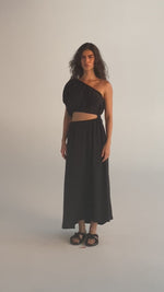 Vestido Ino Seda Preto