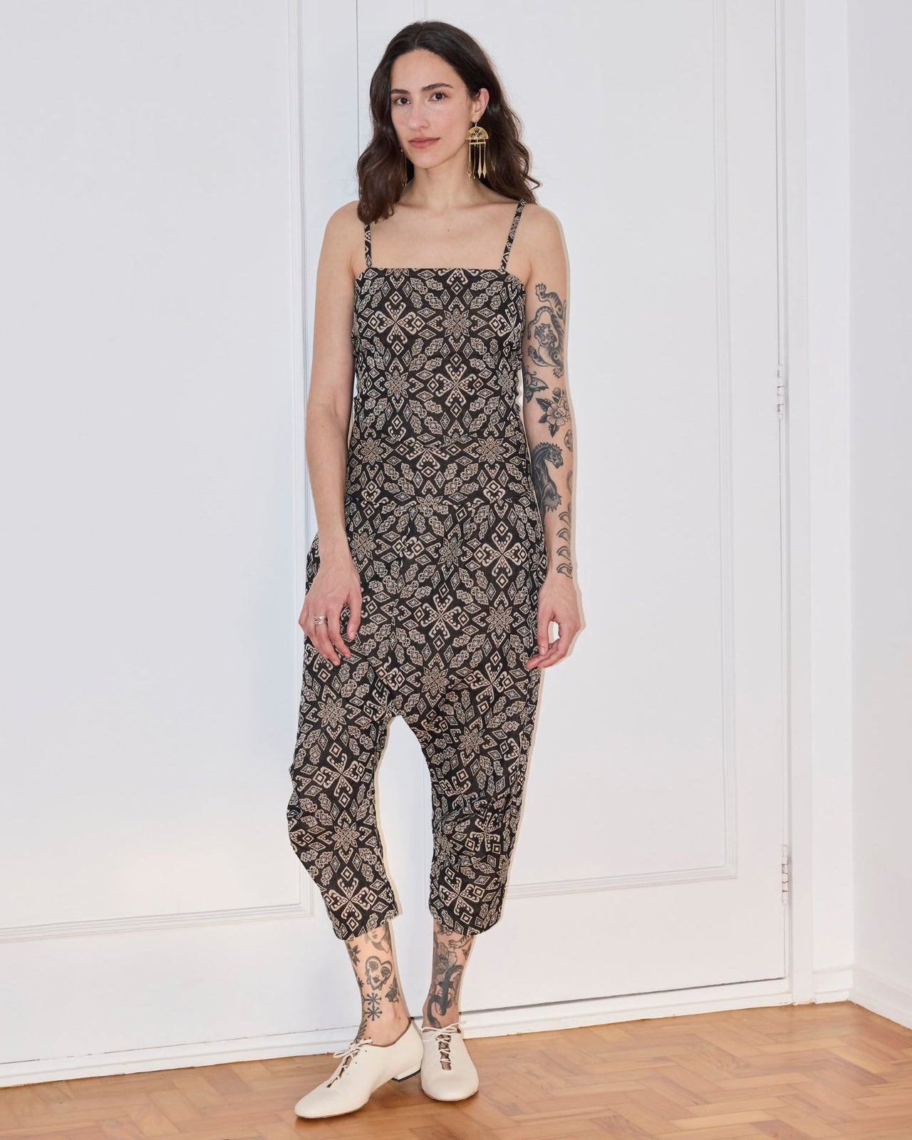 Calça Saruel Jacquard