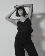 Regata Transpasse De Linho Preta