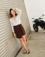 Saia Pareo Curta Café