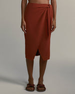 Saia Pareô Seda Canela