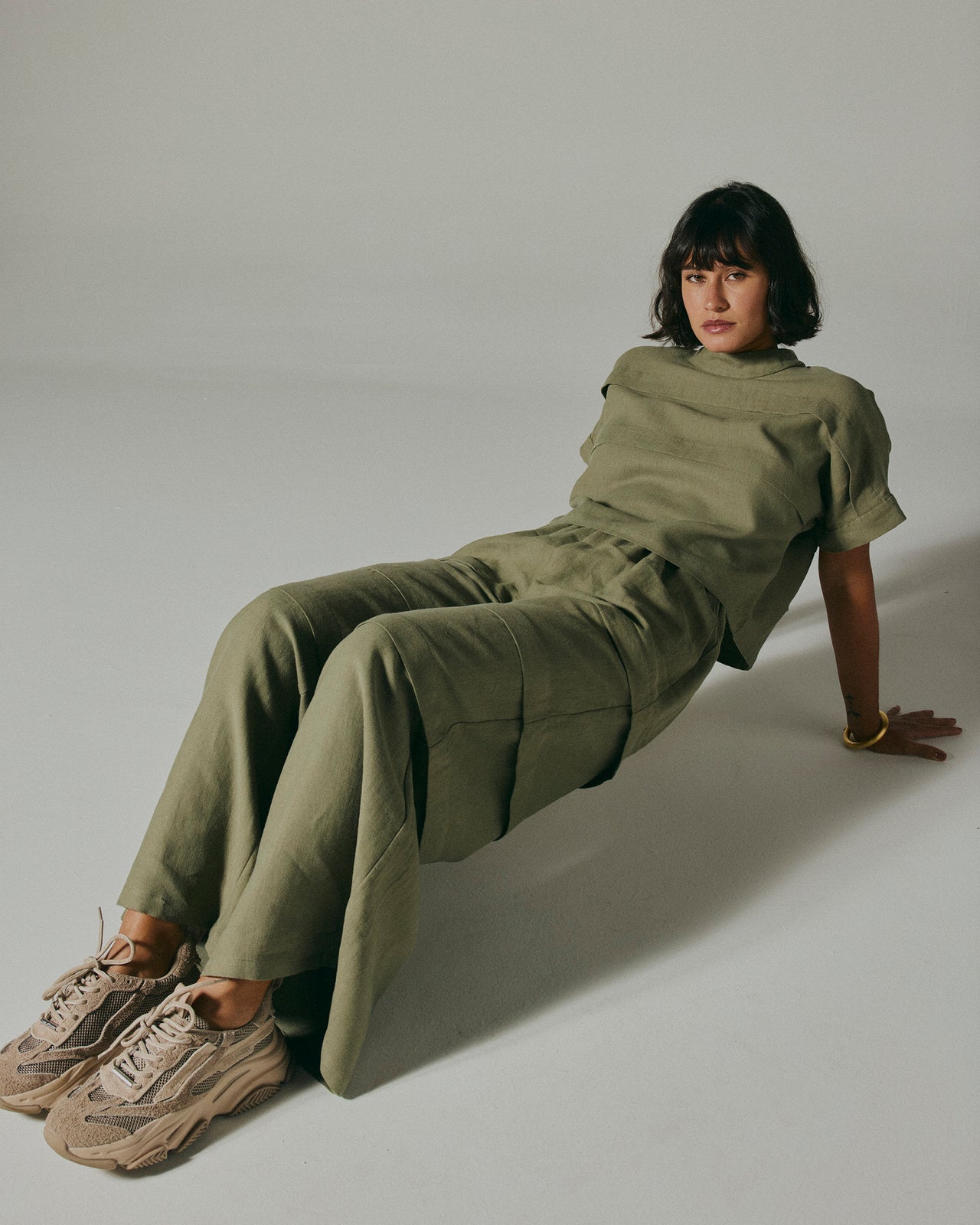 Calça Ritmo Linho Verde