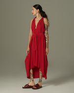 Vestido Atena Seda Vermelha
