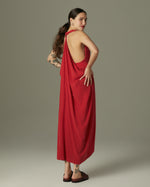 Vestido Atena Seda Vermelha