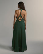 Vestido Amanda De Seda Verde