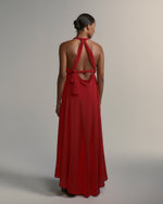 Vestido Amanda De Seda Novo Vermelho