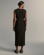 Vestido Géia Seda Preto