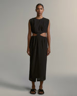 Vestido Géia Seda Preto