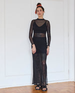 Vestido Belmonte Manga Longa Preto