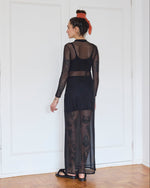 Vestido Belmonte Manga Longa Preto