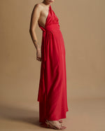 Vestido Amanda De Seda Novo Vermelho