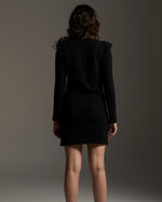 Vestido Égide Tricô Manga Longa