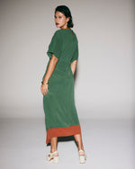 Vestido Cinema De Seda Verde